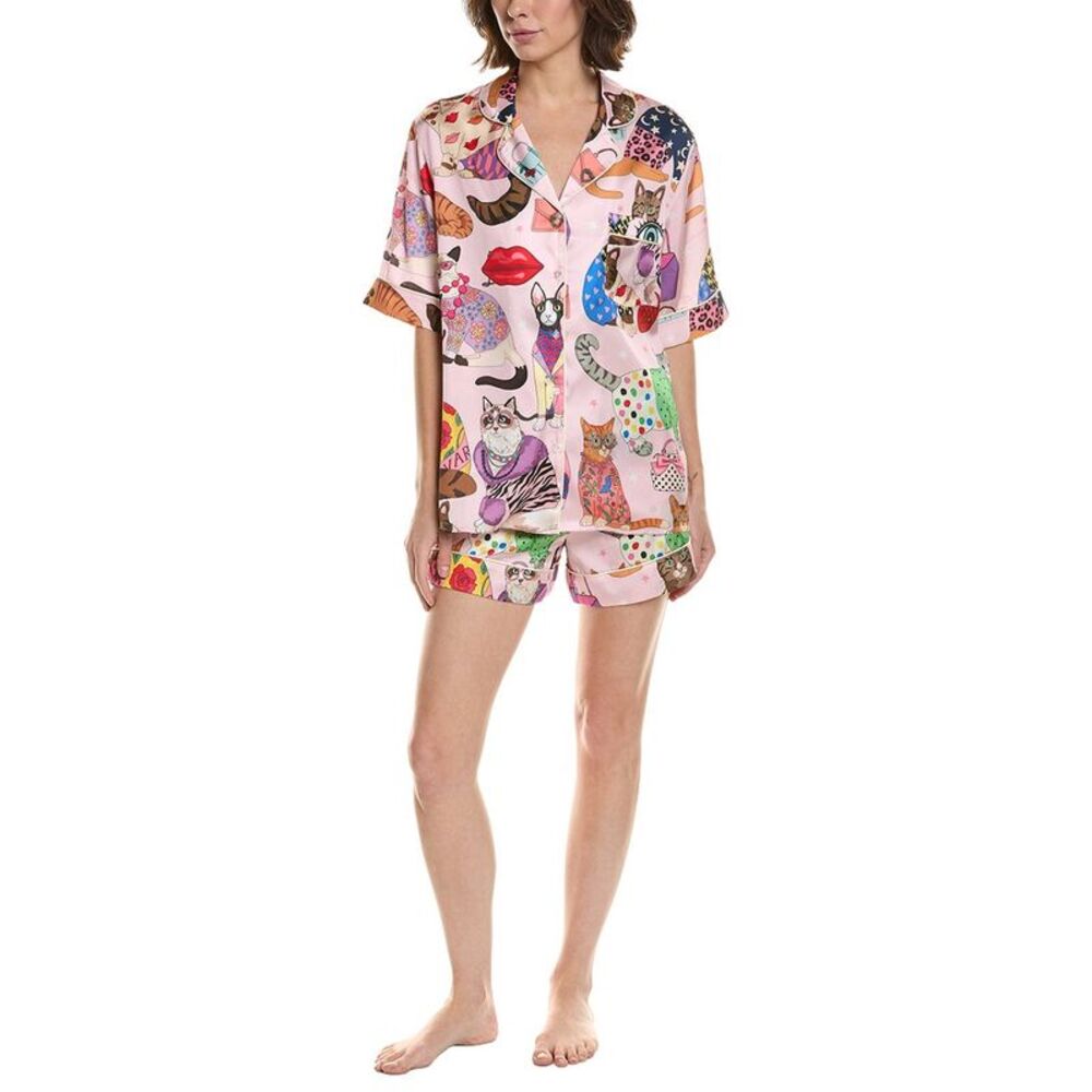 Karen Mabon Womens  2Pc Print Pajama Set